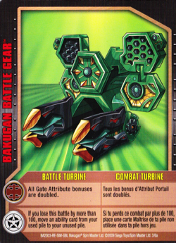 Battle Turbine - Bakugan Battle Gear Card