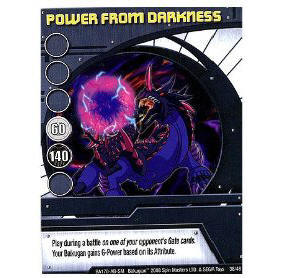 Bakugan Power From Darkness Special Ability Card