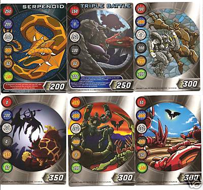 Bakugan Character Cards