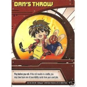 Bakugan Dan's Throw Special Ability Card