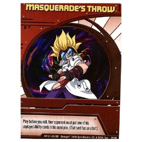 Bakugan Masquerade's Throw Special Ability Card