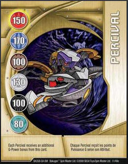 Percival Bakuneon Card